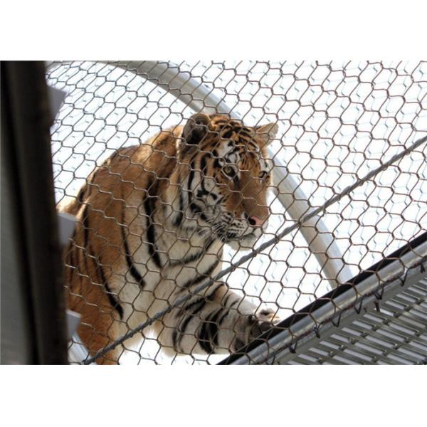 Soft Flexible 80x80mm Stainless Steel Rope Mesh At Animal Enclosure Zoo Fence Bird Aviary