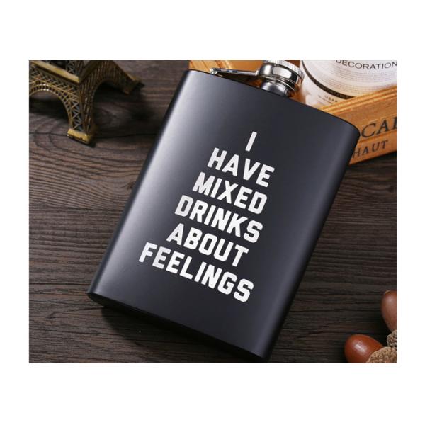 Matte Black Kitchen Household Items 8oz Stainless Steel Hip Flask