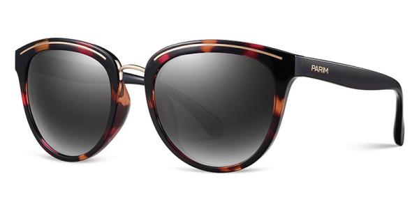 TAC Plastic Colored Sunglasses , Black Brown Plastic Aviator Sunglasses Metal Frames
