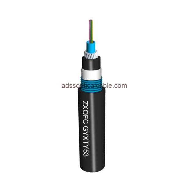 Outdoor Unitube Anti Rodent Fiber Optic Cable Double Jackets HDPE GYXTY53