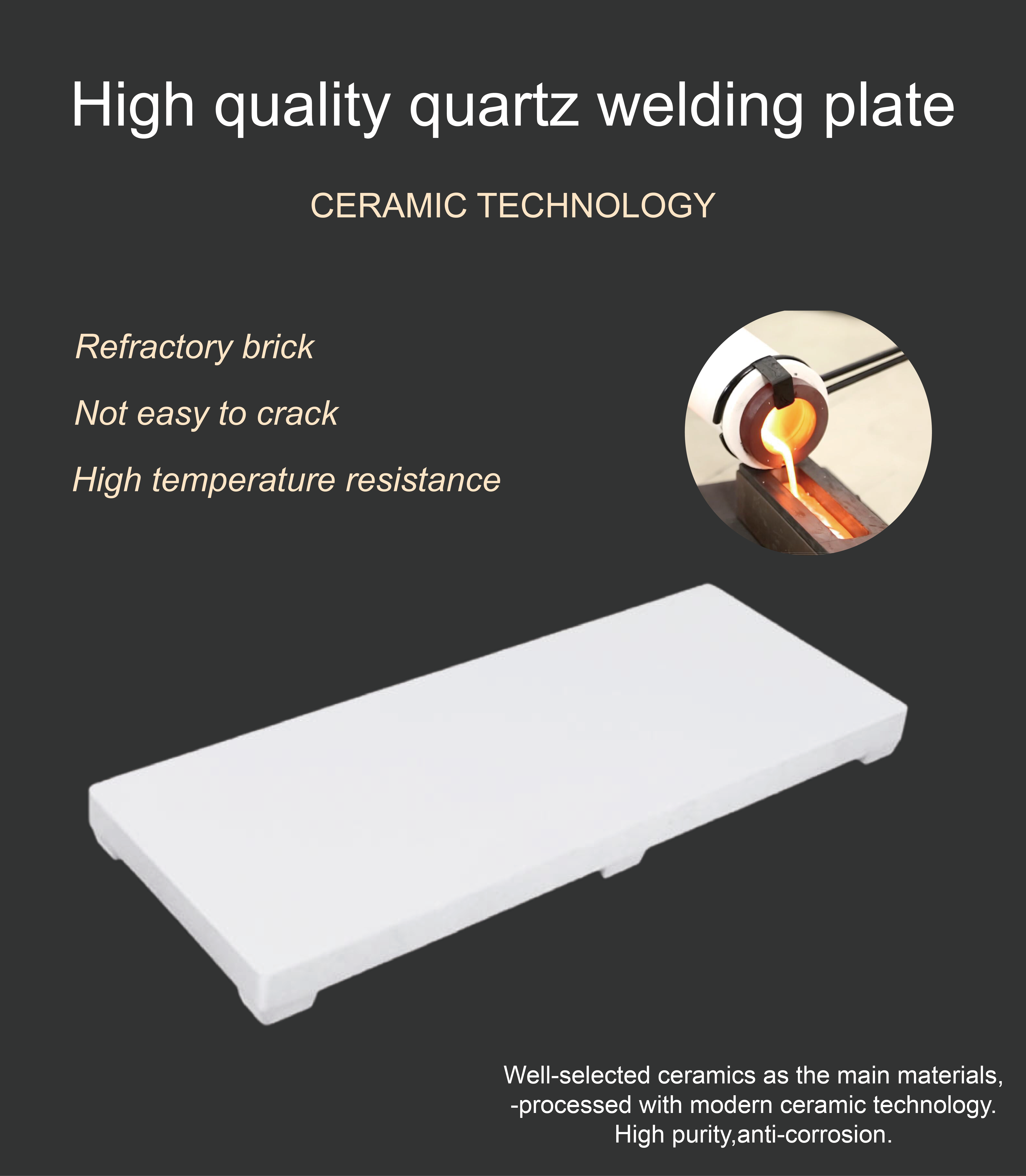 6-foot Ceramic Welding Plate