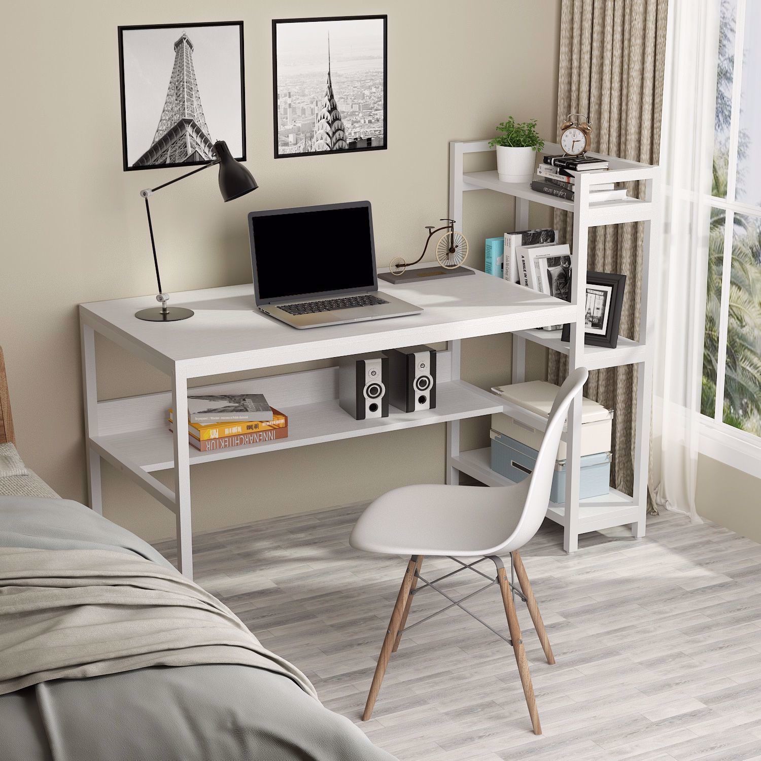 Modern Computer Desk Gaming Desk Table with ISO9001/ISO14001 Certificate and Mail Packing