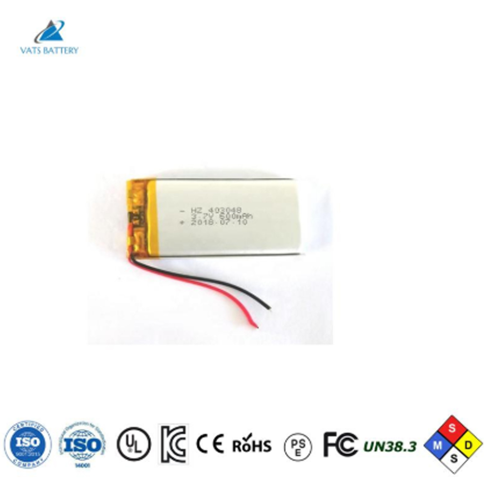 HZ403048 3.7V 600mAh Lithium Polymer Battery With Seiko PCB For Smart Watch & Consumer Electronics