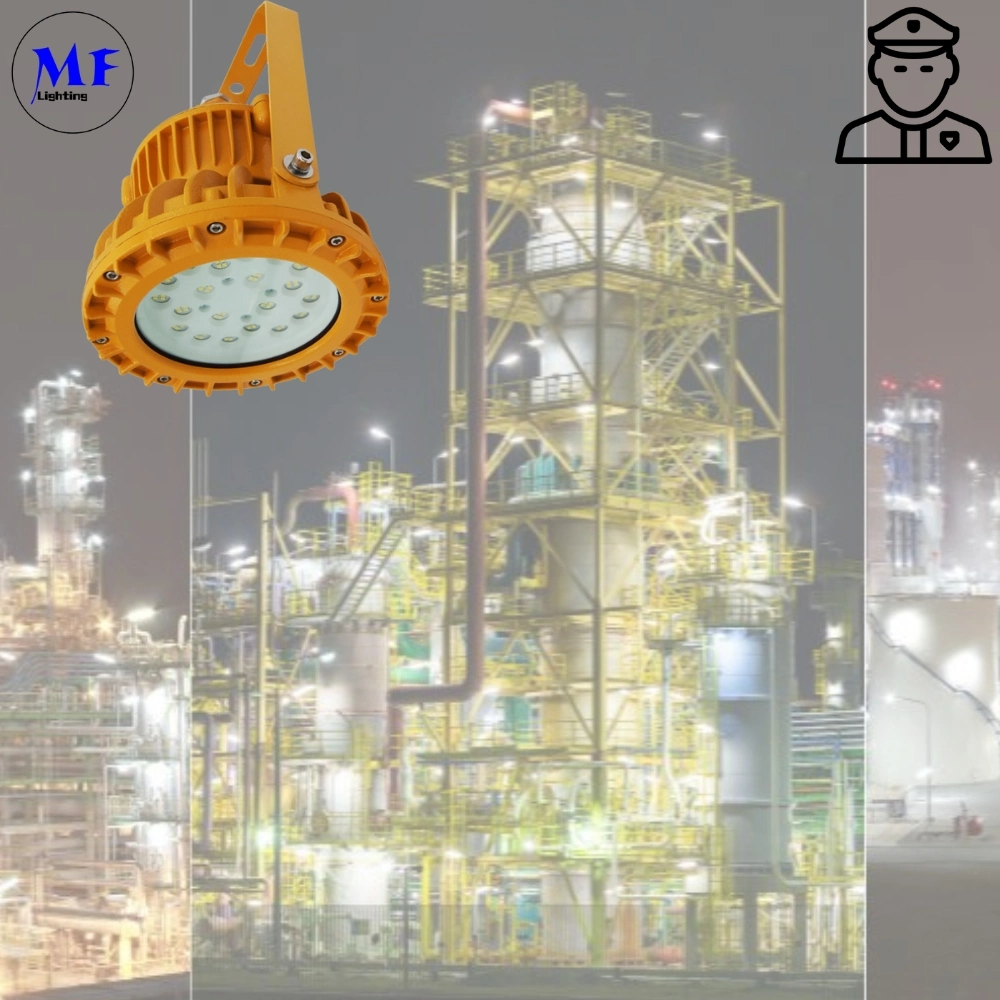 Atex Certified Explosion Proof Light IP66 Ik10 For Gas Station Oil Industry Chemical Plant  Zone 1 Zone 2 LNG