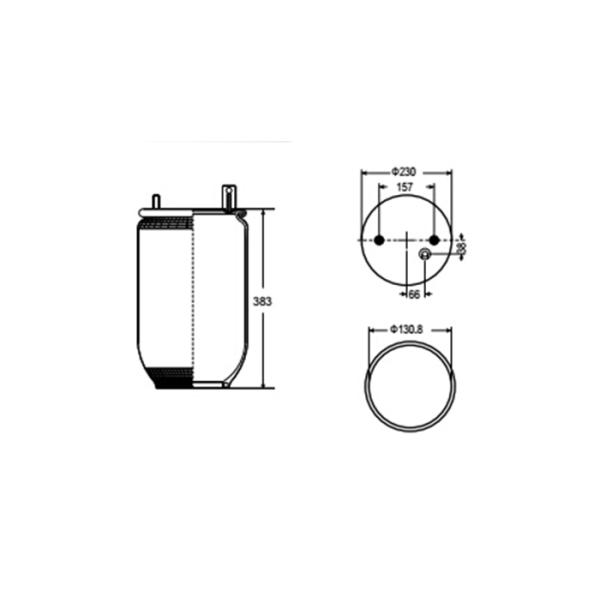 Truck Air Bag Suspension Ride Used In UD 53106 - 99200 / Toyo TRL230L
