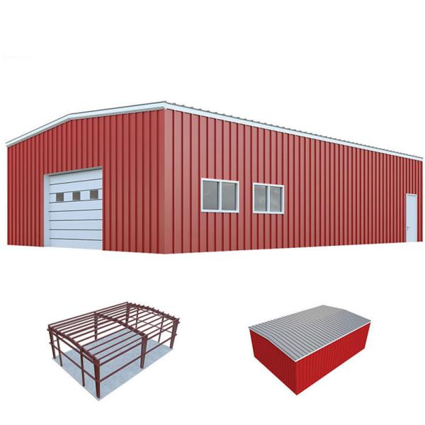 Heavy Load Bearing Prefabricated Steel Warehouse For Raw Material Stock Storage