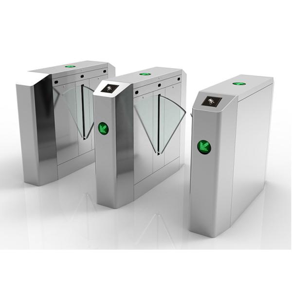 0.2s 40persons/min RS485 Bi Directional Flap Turnstile