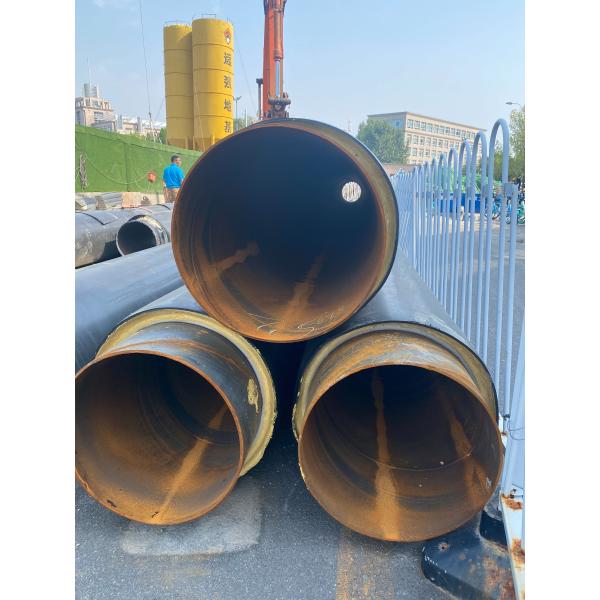 Hot Water Pipeline Underground Direct Buried Pre Insulated Thermal Insulation Steel Pipe