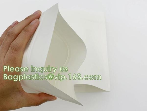Bagease Bagplastics Brown Kraft Compostable k Food Standup White Resealable Big Stock Plain Paper Bags