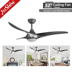 Ventilador de teto elegante e moderno com luz e ruído baixo remoto