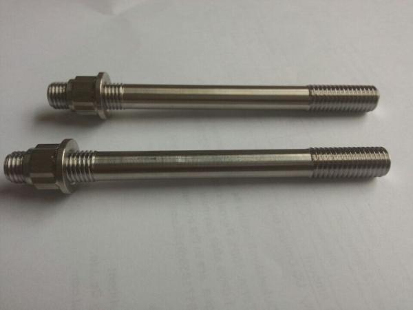 TA2 GR2 Titanium Screw Threaded Rod Long 100mm - 600mm Cut M18 M19 M20