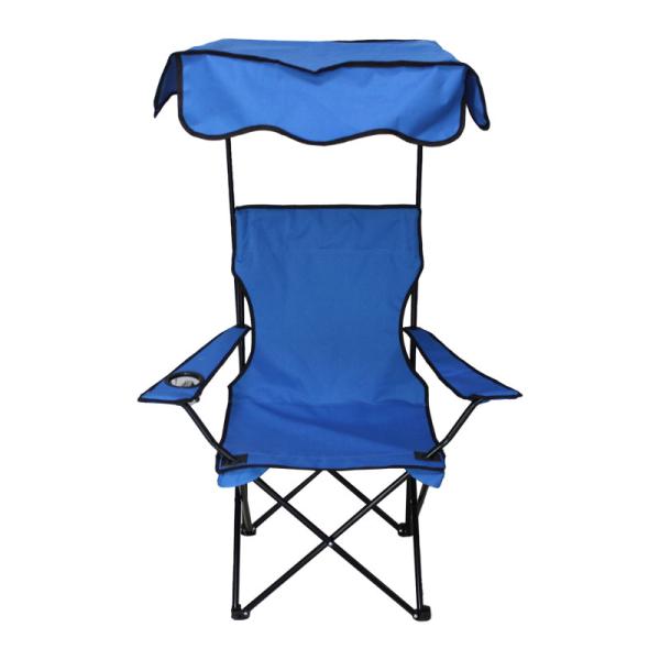 Foldable Backpack Portable Camping Beach Chair With Canopy for Outdoor Trips