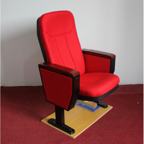 Fabric Padder Prayer Seat Stacking Church Hall Chairs With Tablet And Book Rack