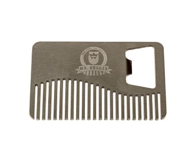 Cool Metal Engraved Beard Comb Bottle Opener,Cool innovative men grooming supplies, metal alloy beard comb bottle opener