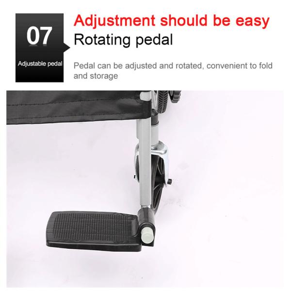 Lightweight Travel Drive Medical Wheelchairs With Bedpan / Dining Table