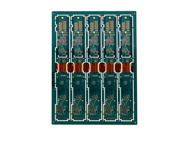 6 Layer Green Polyimide Fast Turn Rigid Flex PCB TG150 1.6mm For 3D Stereo
