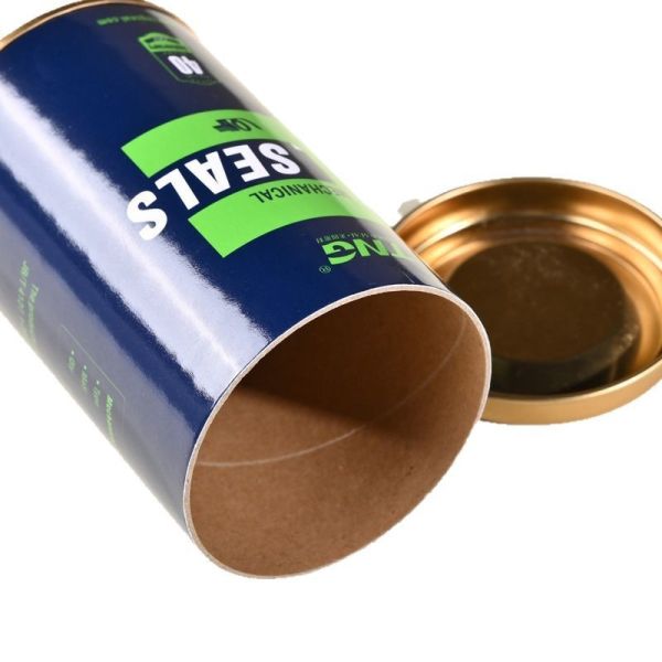 Shipment FCL Food Paper Tube Packaging Customizable Options with Iron Lid