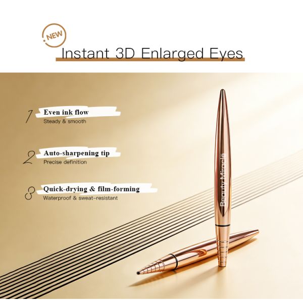 Factory OEM ODM Natural Liquid Eyeliner OEM Makeup Liquid Eyeliner Pen Long-Wearing Matte Black Eyeliner Pen