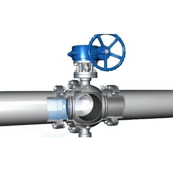 PN16 - PN160 Metal Seated Ball Valves Cast Steel Body Corrosion Resistance