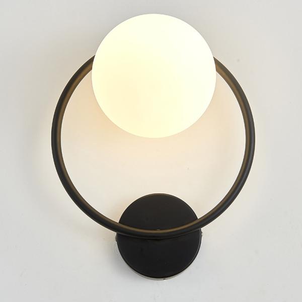 Post-modern Simple interior Wall Lamp Glass Bedroom Light luxury Round Corridor Stair round wall light(WH-OR-93)