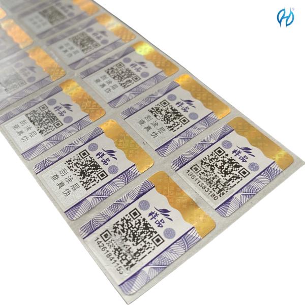 Customized Security Label Stickers Custom Printed Paper Vinyl PET
