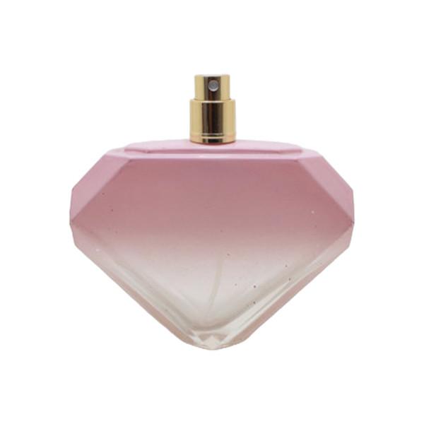 Pink Square Glass Perfume Bottles 100ml With Full Around Printing Surface