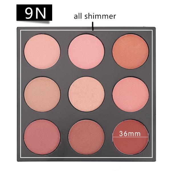 Профессиональный макияж стороны краснеет цвет для справедливой кожи, естественный смотреть краснеет набор макияжа