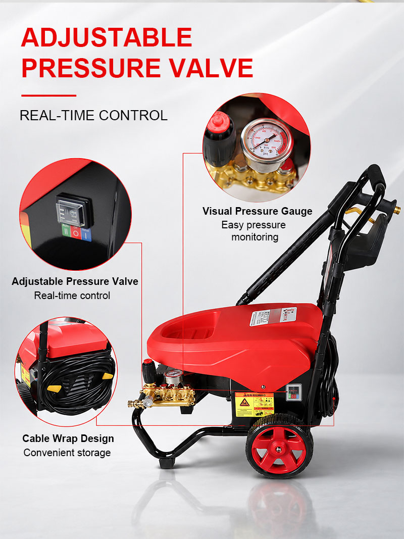 Smart Electric 125bar Pressure Car Washing Machine Industrial Commercial Automatic High Pressure Washer