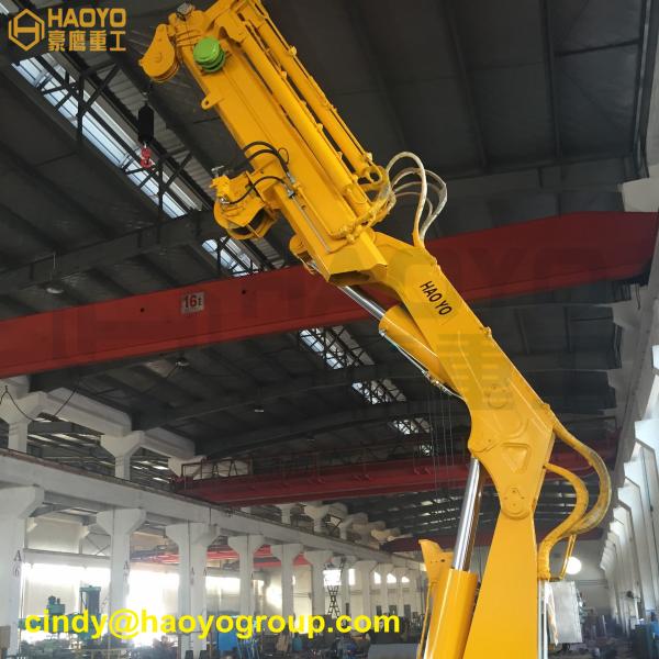 3.2 ton Foldable Knuckle Boom Small Boat Crane Marine Ship Deck Crane