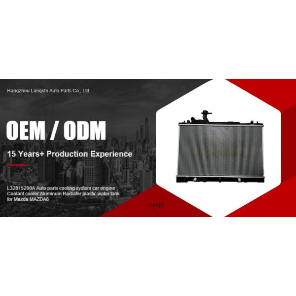2005- Год L32815200A Автозапчасти Алюминиевый радиатор и пластиковый резервуар для воды Mazda MAZDA6