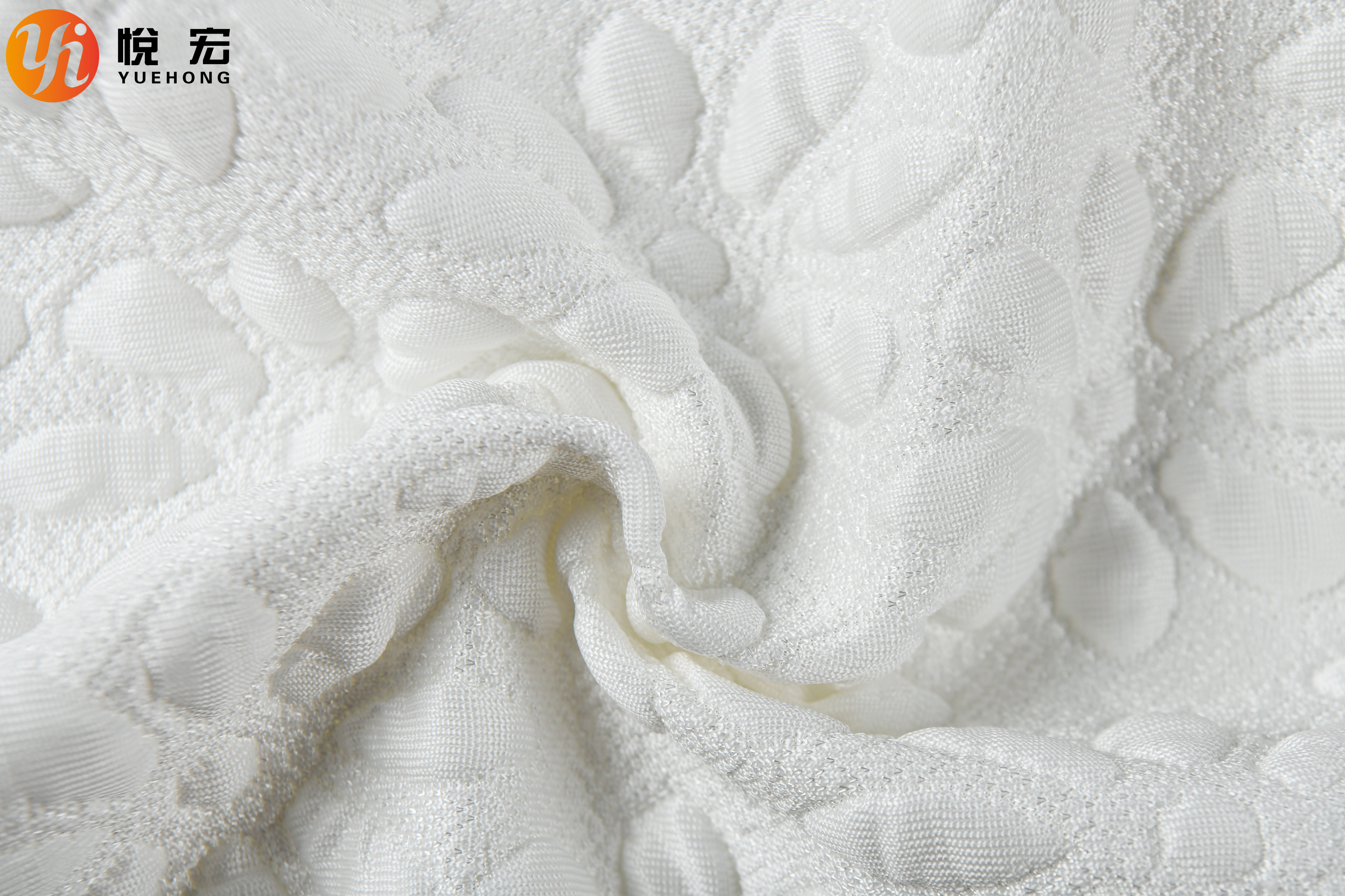 Pillowcases Jacquard Knit Fabric Mattress Protectors 450GSM Double Knit Jacquard