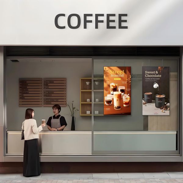 Retail Digital Window Displays High Brightness 1500nits 4K UHD for Shop Windows