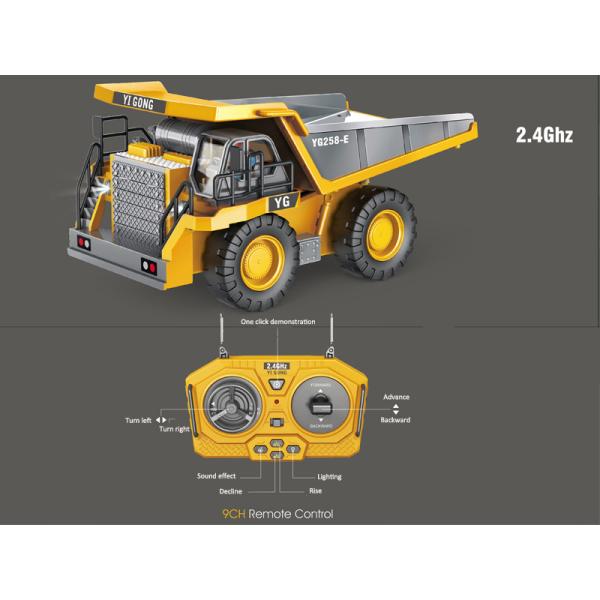 Exciting Children's Car Gifts Alloy Engineering Vehicle Series Remote Control Excavator