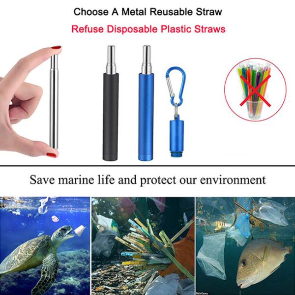 Bar Drinking 10.5 Stainless Steel Straws With Cleaner FDA Approved Reusable