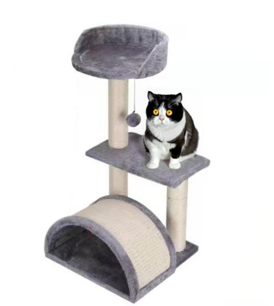 Casa de gatos sostenible y rascador ODM Tejido de gatos rascadores