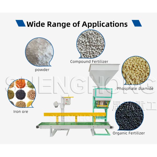 Automatic High Corrosion Resistance Powder Packing Machine with 10-25kg Weighing Range for Fertilizer Packaging