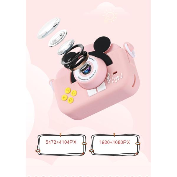Playing Camera for Age 3-12 32GB SD Card 1080P Video Recorder 2 Inch IPS Screen