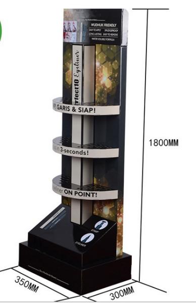 3D Design Beverage Cardboard Sales Display Stand Oil Printing
