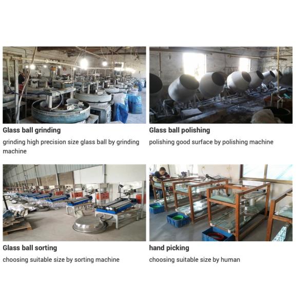 Шарик сада сфер боросиликатного стекла высокой точности покрашенный украшением ясный кристаллический стеклянный