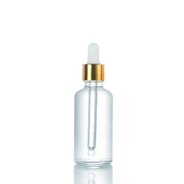 5ml Clear Glass Essential Oil Bottle with Aluminum Dropper