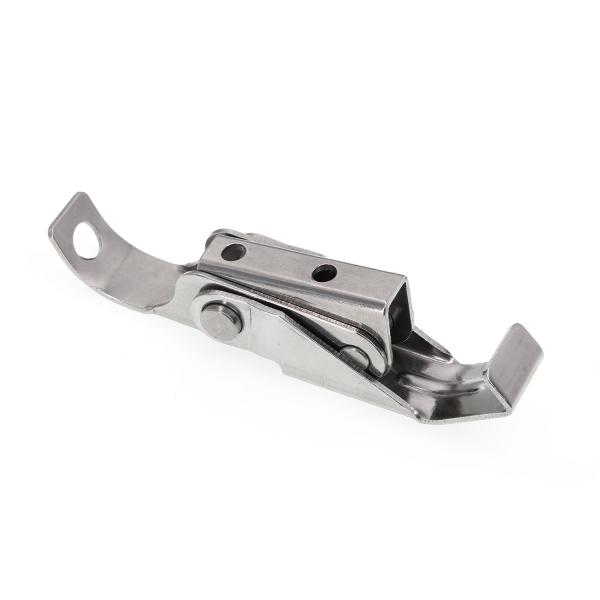 Silver Stainless Steel Over Center Latches Fastener 95*18*1.5mm For Mold Machine