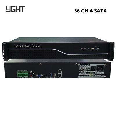 Surveillance pOE 4K NVR Recorder Hub Dual Stream Decoding 256Mbps Bandwidth 36 Channel