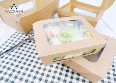 Takeaway Sandwich Containers , Clear Lid Disposable Salad Containers To Go
