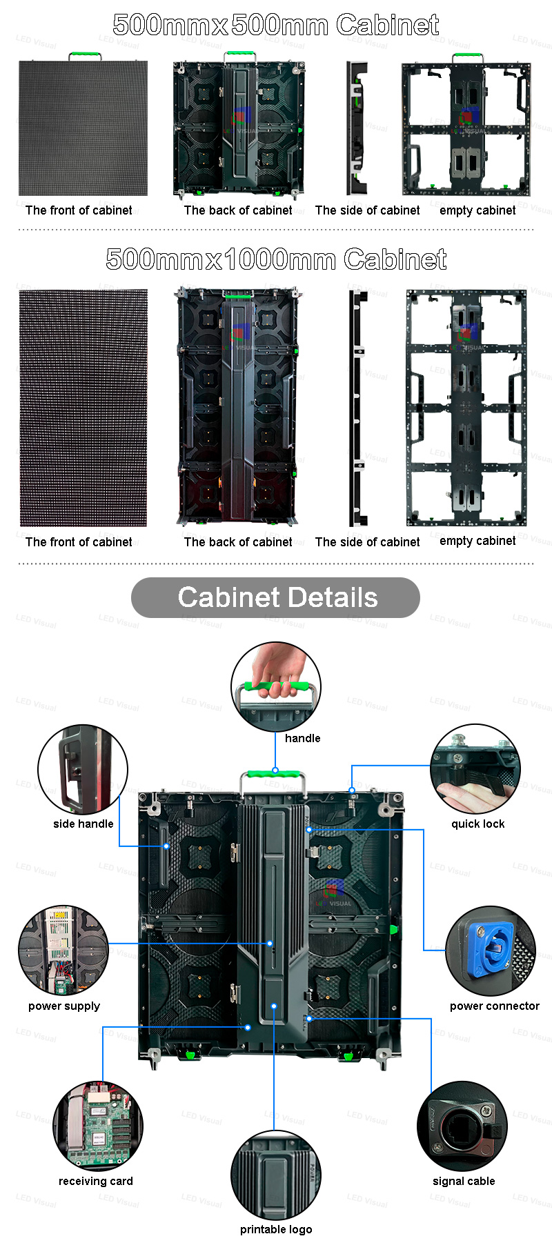 Outdoor Led Sign Panels Billboard P3.91 with 500x500mm cabinet and3840hz refresh rate