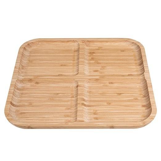wholesale bamboo food serving tray