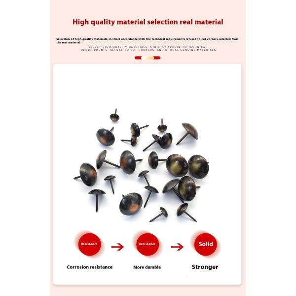 Decorative Upholstery Furniture Nails Stainless Steel Thickened Decorative Sofa Nail Decorative Pushpin