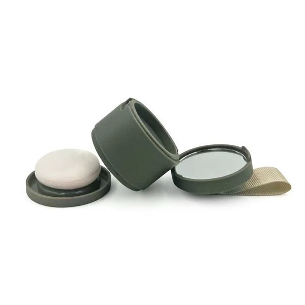 4G Size ABS Material Powder Case with Customized Color Hairline Finish and Mirror Included