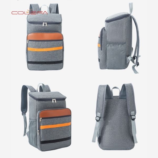 Custom Logo Insulated Backpack Large Capacity Outdoor Picnic Bag Oxford Cloth Waterproof Freshness-Preserving Cooler Backpack