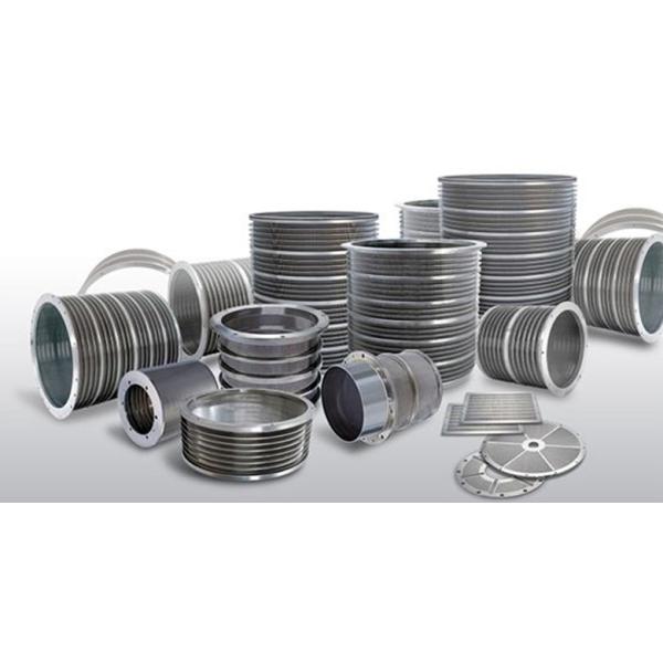 Silver Plain Weave Stress Stress Sieves Screen 585mm Slot V Type Wire