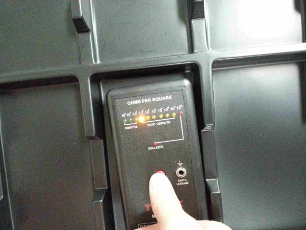 blister tray Customerized black ESD PS blister tray 10 holes for smart mobile phone